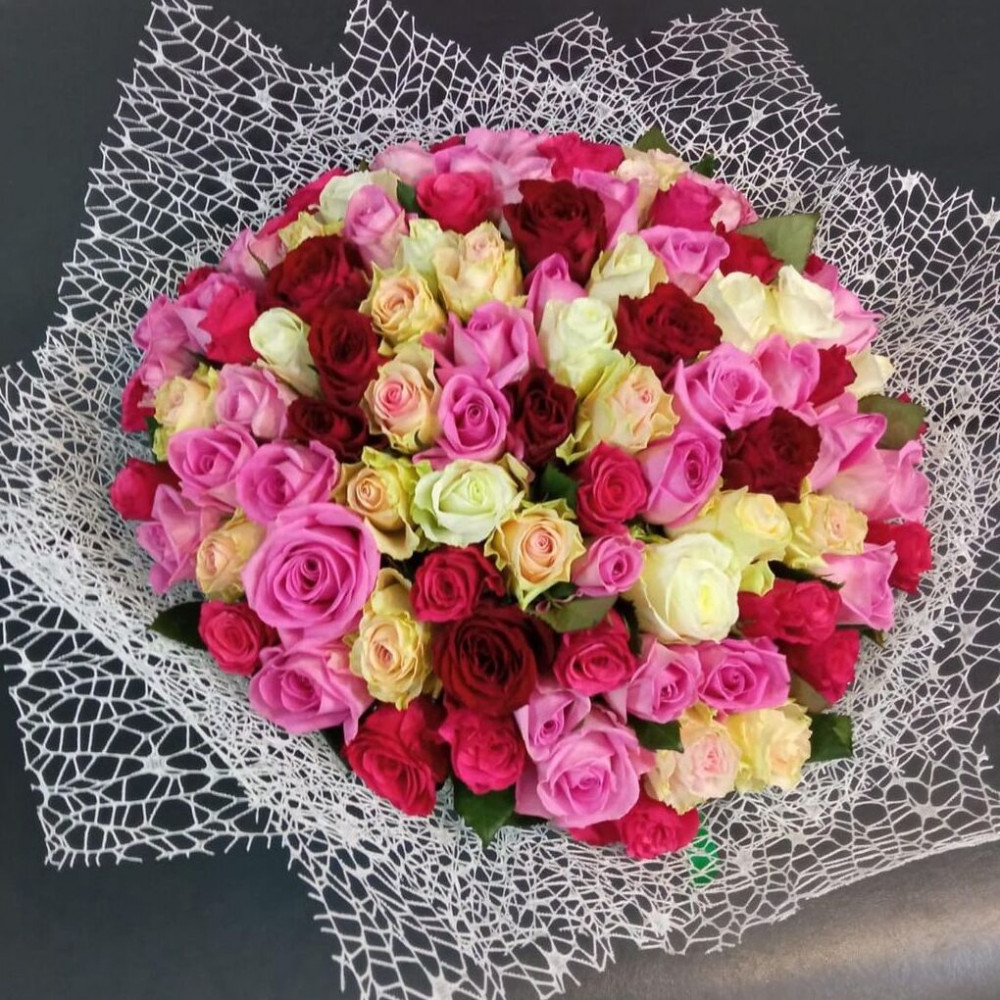 Букет цветов «Букет из 75 кенийских роз» - фото 2