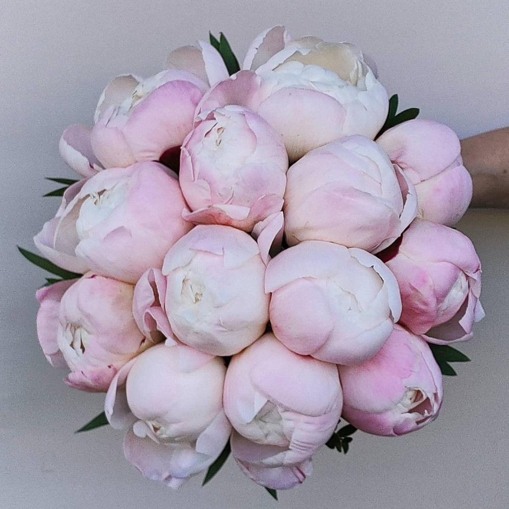 Букет цветов «Букет невесты из розовых пионов» - фото 2