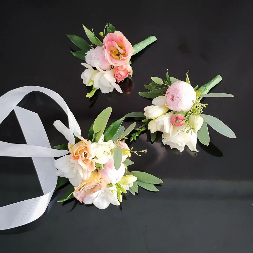 Букет цветов «Букет невесты из белых пионов» - фото 2