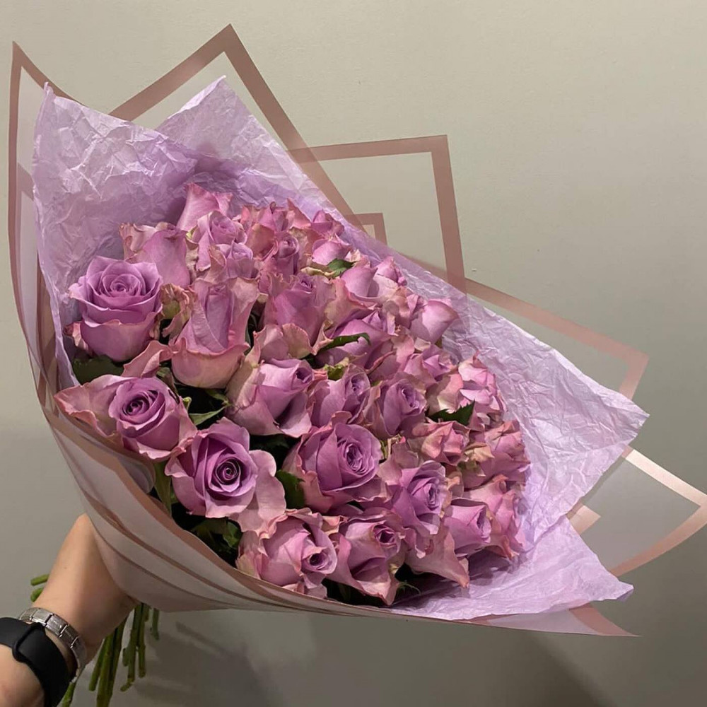 Букет цветов «Букет из фиолетовых кенийских роз»